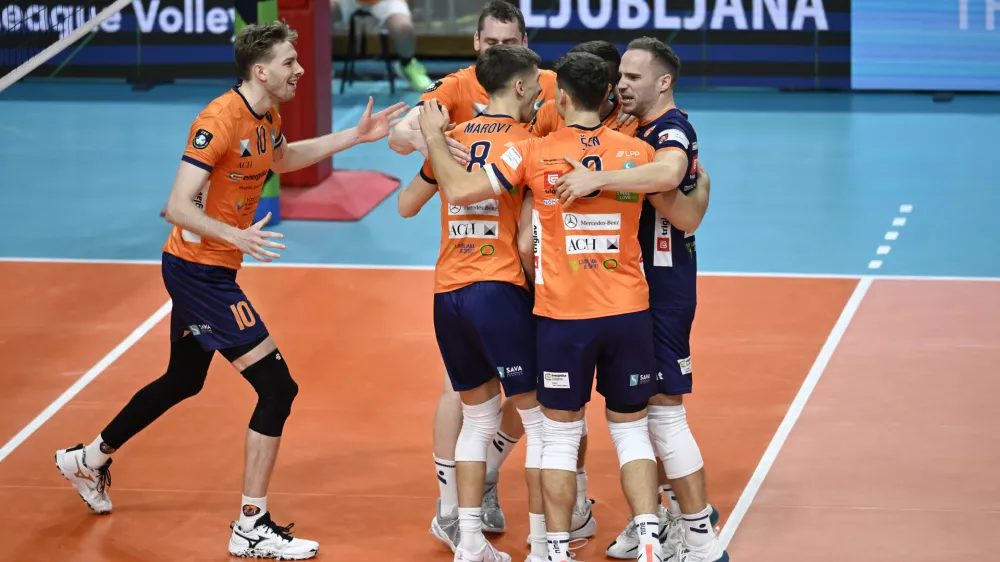 13.11.2025 ACH Volley - Dinamo Bukarešta v drugem krogu kvalifikacij za evropsko ligo prvakovFoto: Nik Erik Neubauer