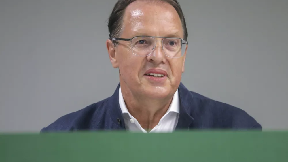 predsednik NK Olimpija Adam Delius - 04.07.2022 – Nogometni klub NK Olimpija - imenovanje novega glavnega trenerja //FOTO: Jaka Gasar