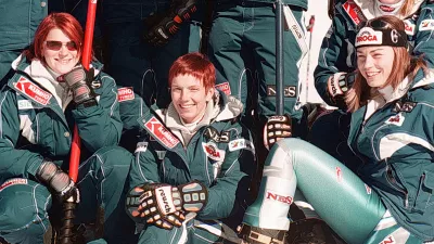 Alenka Dovžan, Nataša Bokal, slovenska smučarska reprezentanca Tina Maze / Foto: Tomaž Skale