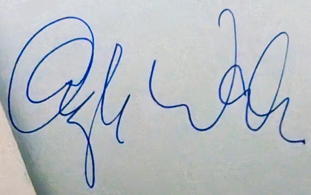 Avtogram Christopha Waltza za Andraža GombačaFoto: Andraž Gombač, Airbeletrina / Foto: Andraž Gombač 