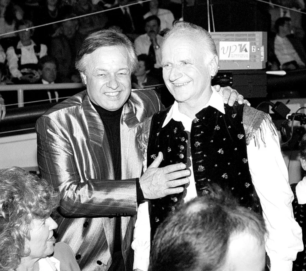 Alfi Nipič Lojze Slak, Prireditev Zlati petelini / Foto: Nace Bizilj