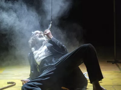 Kralj Lear, SNG Drama Ljubljana, november 20025, režija: Jernej Lorenci, v vlogi kralja Leara Janez Škof. 