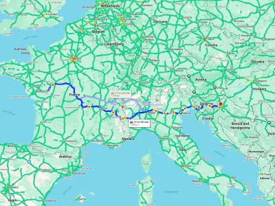 Precej dolga pot / Foto: Google Maps