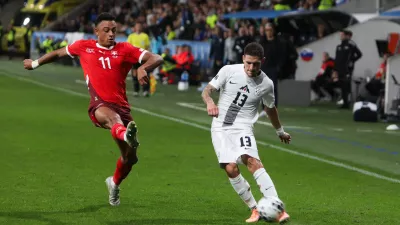  - Erik Janža,- 13.10.2025. - Kvalifikacije za svetovno prvenstvo v nogometu 2026 Slovenija - Švica.//FOTO: Bojan Velikonja