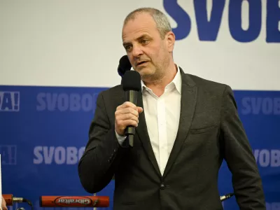 Gibanje SvobodaUroš Brežan- 6.04.2024 – 1. festival SVOBODE, Zbilje.  //FOTO: Nik Erik Neubauer