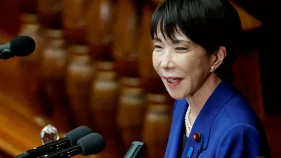 FILE PHOTO: FILE PHOTO: FILE PHOTO: Japan's new Prime Minister Sanae Takaichi delivers her first policy speech in parliament, in Tokyo, Japan, October 24, 2025. REUTERS/Kim Kyung-Hoon/File Photo/File Photo/File Photo
