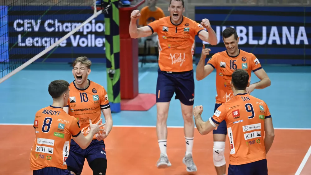 13.11.2025 ACH Volley - Dinamo Bukarešta v drugem krogu kvalifikacij za evropsko ligo prvakovFoto: Nik Erik Neubauer