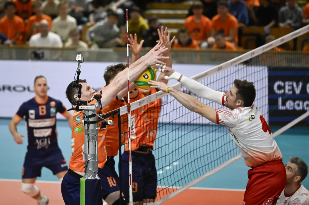 13.11.2025 ACH Volley - Dinamo Bukarešta v drugem krogu kvalifikacij za evropsko ligo prvakovFoto: Nik Erik Neubauer