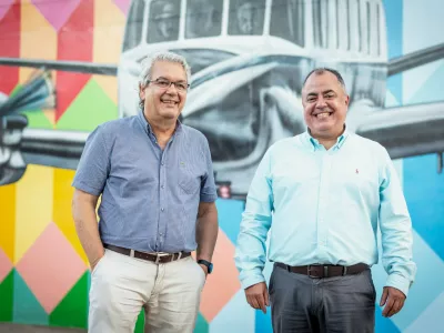 Fernando Catalano, Micael Carmo and team (BR), nominated for the European Inventor Award 2024 in the category Non-EPO CountriesQuieter jets with lower carbon dioxide emissions, invention of Fernando Catalano, Micael Carmo and team (BR), nominated for the European Inventor Award 2024 in the category Non-EPO countries. / Foto: Epo