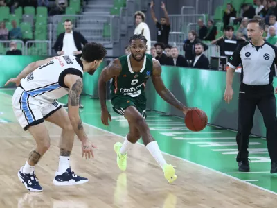 DJ Stewart19.11.2025 - Cedevita Olimpija - Hamburg košarka evropski pokalFoto: Luka Cjuha