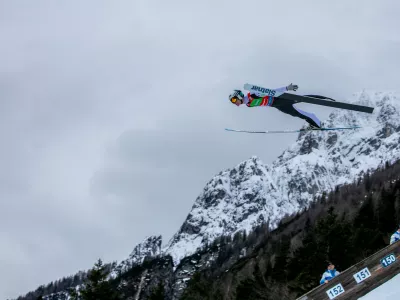 Domen Prevc30.03.2025 - finale svetovnega pokala v smučarskih skokih, moški, posamična tekma; PLANICA 2025Foto: Luka Cjuha