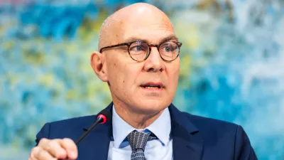 U.N. High Commissioner for Human Rights Volker Turk delivers his statement during the Human Rights Council Special Session on the Human Rights Situation in and around El Fasher, Sudan, at the European headquarters of the United Nations in Geneva, Switzerland, Friday, Nov. 14, 2025. (Salvatore Di Nolfi/Keystone via AP)