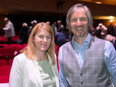 Urša Zgojznik Uroš Macerl04.10.2025 - Redni kongres stranke Levica, na katerem bodo začeli postopke za imenovanje novega vodstva in potrjevali predvolilni sporazum o sodelovanju z zunajparlamentarno stranko VesnaFOTO: Nik Erik Neubauer