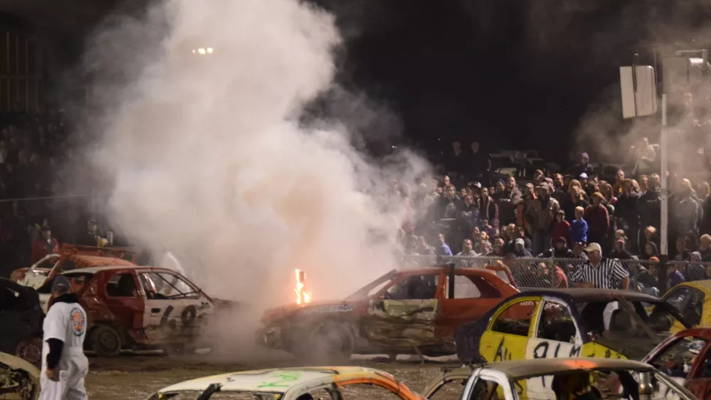 Simbolična slike vrste tekmovanja, na kakršnem se je zgodila huda nesreča.