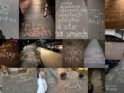 grafiti kredne revolucije na slovaškem