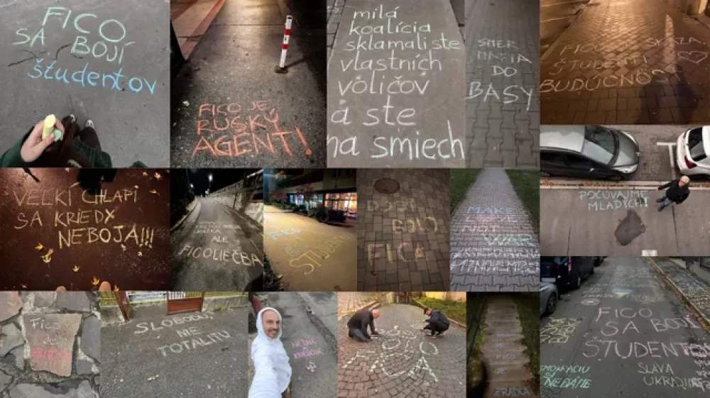 grafiti kredne revolucije na slovaškem