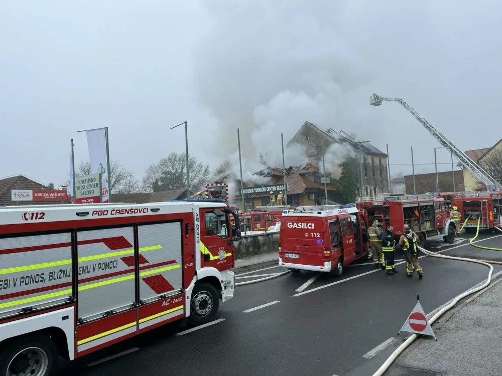 Požar Beltinci 16. 11. 2025