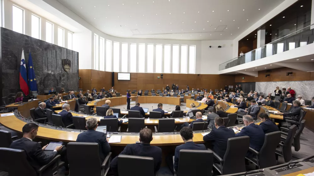 Ljubljana, DZ.Izredna seja DZ, na kateri so obravnavali predlog priporocila vladi v zvezi z ukrepi za preprecitev kriminala na obmocju jugovzhodne Slovenije in Posavja ter za trajno resevanje romske problematike in predlog priporocila v zvezi z zagotavljanjem varnosti in ucinkovitosti pravosodnega sistema na obmocjih z zaostrenimi varnostnimi tveganji v jugovzhodni Sloveniji.