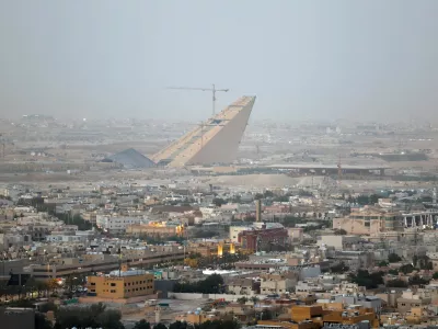 FILE PHOTO: A general view of King Salman Park, one of the Mega-Projects under construction in Riyadh, Saudi Arabia, May 28, 2025. REUTERS/Hamad I Mohammed/File Photo