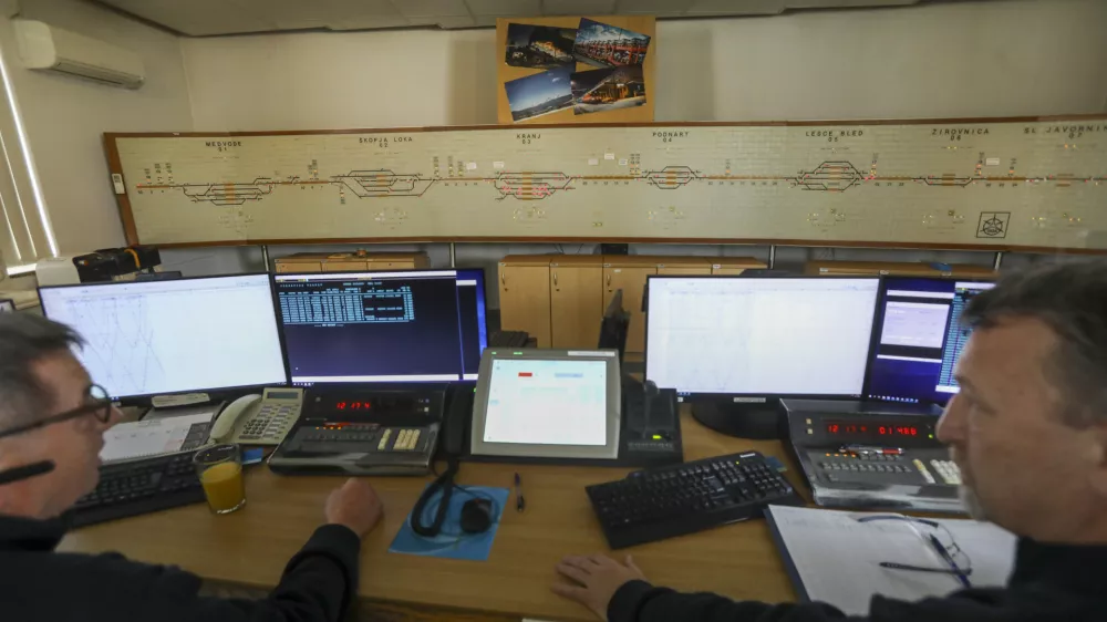 Prometni center - 19.12.2023 – Slovenske železnice (SŽ) – Železniška postaja Ljubljana – potniški promet – center za vodenje prometa //FOTO: Luka Cjuha