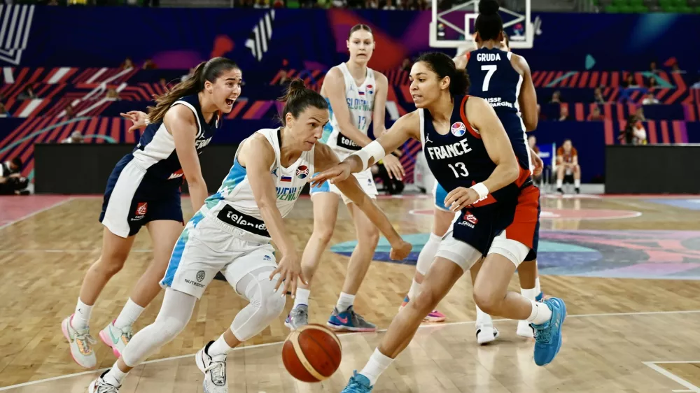 Teja Oblak- 18.06.2023 – Evropsko prvenstvo v košarki za ženske. Slovenija: Francija//FOTO: Nik Erik Neubauer