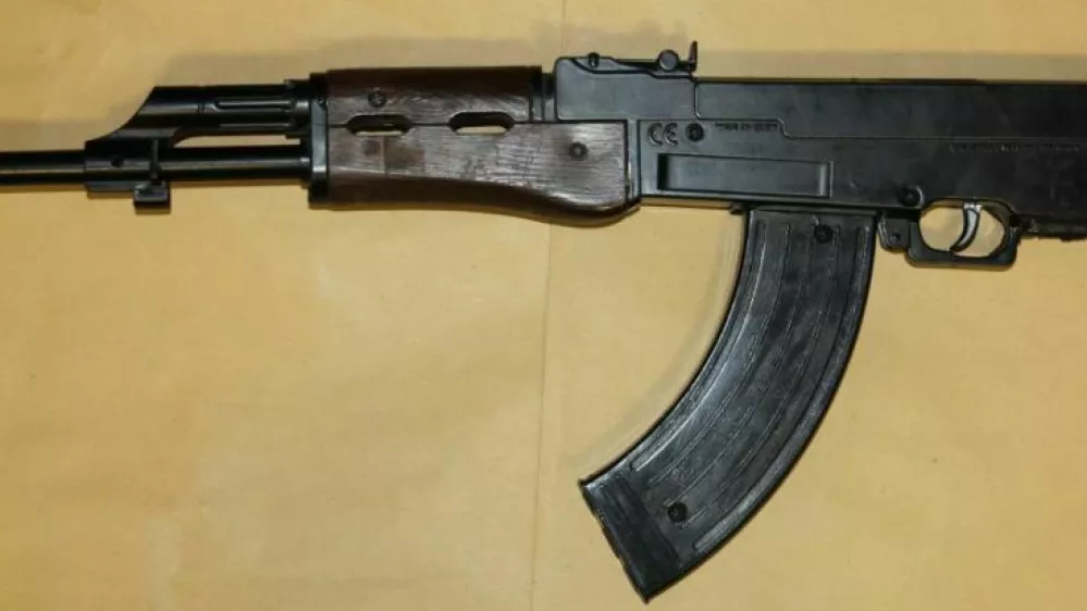 Policisti so v novomeškem romskem naselju 22-letniku zasegli puško. 