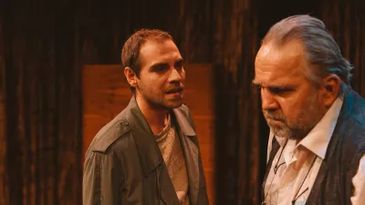 Tomislav zajec: Izginjanje, MGL 2025, režija Jernej Potočan, na sliki Matic Lukšič in Lotos Vincenc Šparovec