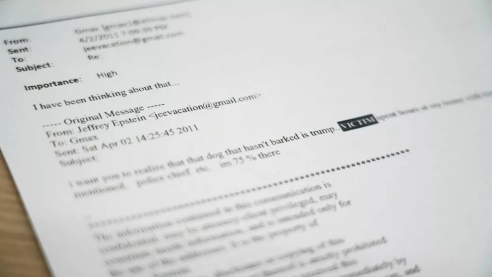 A newly released email from disgraced late financier and sex offender Jeffrey Epstein, referencing his former companion Ghislaine Maxwell and U.S. President Donald Trump, is seen in this handout image released by Democrats on the House Oversight Committee in Washington, D.C., U.S., on November 12, 2025. House Oversight Committee Democrats/Handout via REUTERS THIS IMAGE HAS BEEN SUPPLIED BY A THIRD PARTY.