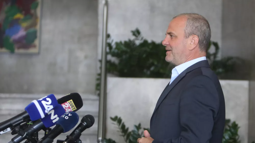Uroš Brežan, minister za naravne vire in prostor podal odstopno izjavo- 06.10.2023 - odstop ministra ministra za naravne vire in prostor Uroša Brežana. //FOTO: Bojan Velikonja