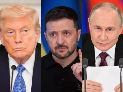 kolaž Trump Zelenski Putin