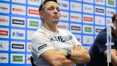 Aleksander Sekulić25.08.2025 - Novinarska konferenca moške reprezentance Slovenije pred odhodom v Katovice na evropsko prvenstvo - KZS Foto: Nik Erik Neubauer 