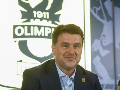 direktor Igor Barišić26.06.2025 - predstavitev novih dresov NK Olimpija LjubljanaFoto: Luka Cjuha
