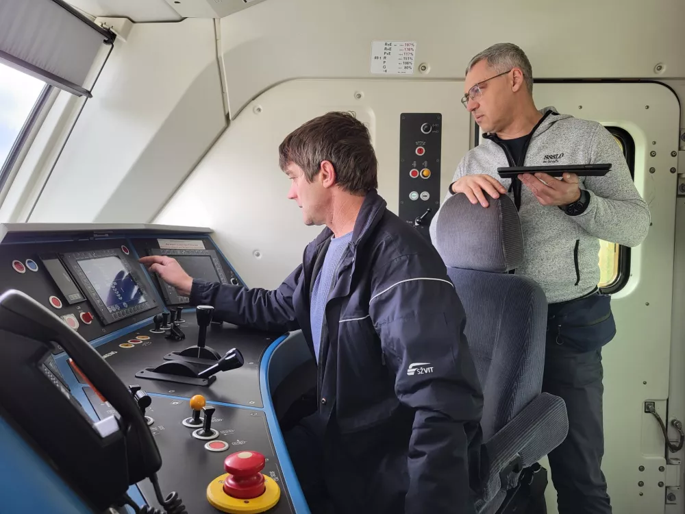 Strojevodja, železnice, vlak / Foto: Katja Gleščič 