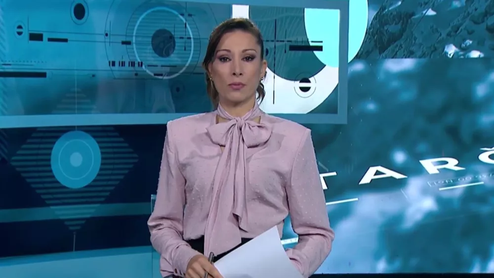 Erika Žnidaršič med nedavno oddajo / Foto: Zajem Zaslona