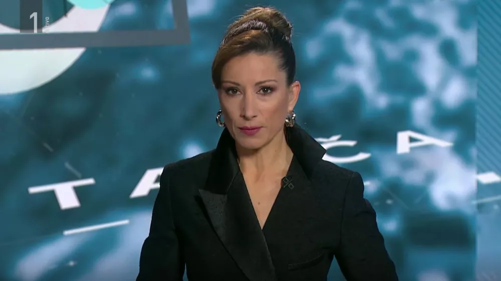 Erika Žnidaršič med oddajo / Foto: zajem zaslona