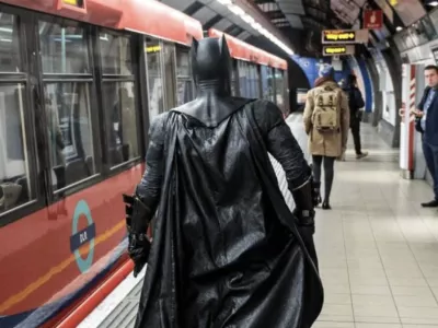 batman na vlaku