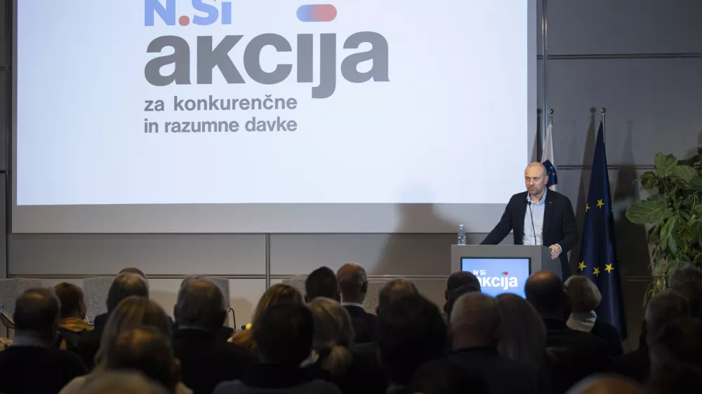 Ljubljana, GZS.Programska konferenca NSi, na kateri sopredstavili gospodarski volilni program stranke.