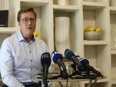 Vladimir Prebilič 23.6 2025 tiskovna konferenca Vladimir PrebiličFoto: Luka Cjuha