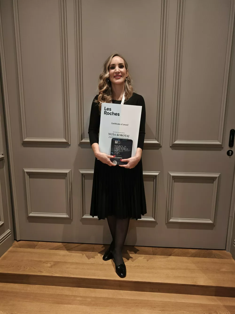Nuša Korotaj - generalna direktorica Term Sveti Martin s prestižno nagrado (Foto: BHS)