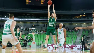Cedevita Olimpija - Slask Vroclav, evropski pokalFoto: Jaka Gasar4. 12. 2025