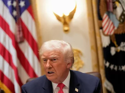 President Donald Trump speaks during a Cabinet meeting at the White House, Tuesday, Dec. 2, 2025, in Washington. (AP Photo/Julia Demaree Nikhinson)