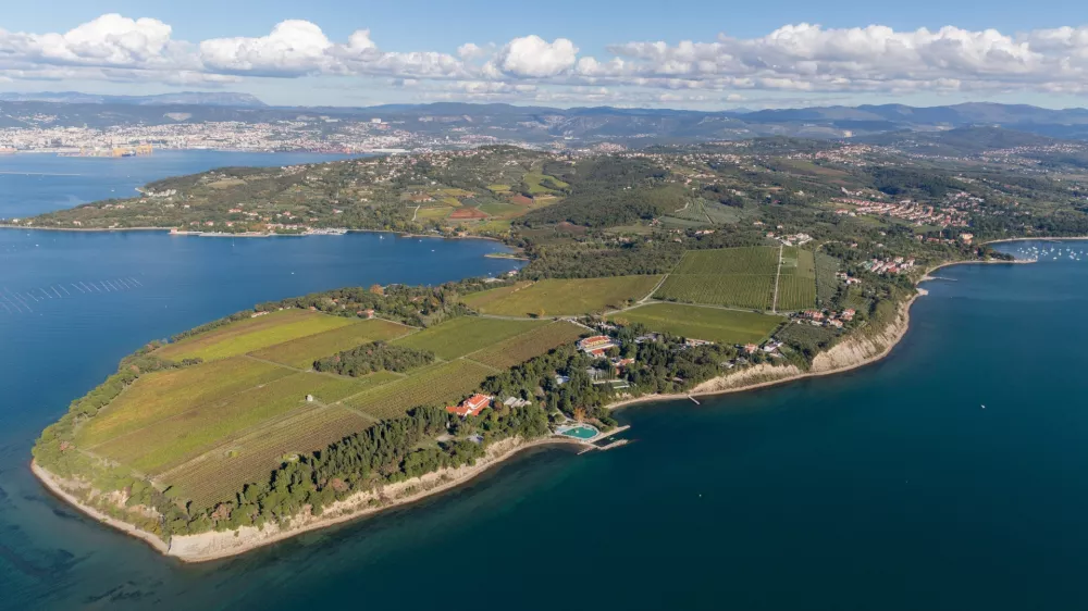 ﻿Ankaran, polotok med zalivoma Valdoltra in sv. Jernej, Krajinski park Debeli rtič, varovano območje, slovenska obala