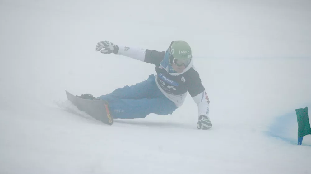﻿Tim Mastnak- Rogla Snowboard Cup 2014 - deskanje na snegu - svetovni pokal v paralelnem veleslalomu -   //FOTO: Bojan Velikonja