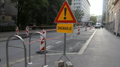 03.09.2025 - Snemanje filma - reklame - zapora ceste - Ljubljana Pražakova cestaFoto: Luka Cjuha