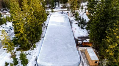 Planica drsališče iz zraka / Foto: Kranjska Gora