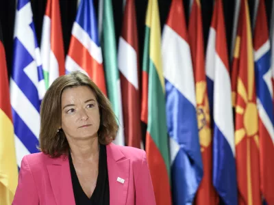 Tanja Fajon- 13.10.2025 - NATO - plenarno zasedanje Parlamentarne skupščine Nata, na katerem bo imel nagovor med drugim premier Robert Golob, osrednji govornik pa bo generalni sekretar zavezništva Mark Rutte//FOTO: Jaka Gasar