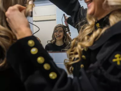 Zadnje priprave pred koncertom&nbsp;/ Foto: Bojan Velikonja