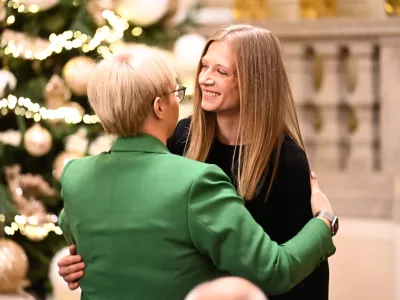 09.12. 2025 - Sprejem slovenskih športnikov in športnic ter trenerjev pri predsednici države - Športnik leta 2025 FOTO: Nik Erik Neubauer