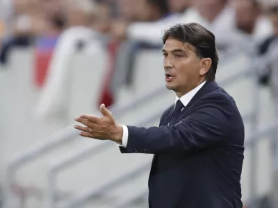 ﻿Soccer Football - World Cup - UEFA Qualifiers - Group H - Slovakia v Croatia - Tehelne pole, Bratislava, Slovakia - September 4, 2021 Croatia coach Zlatko Dalic reacts REUTERS/David W Cerny