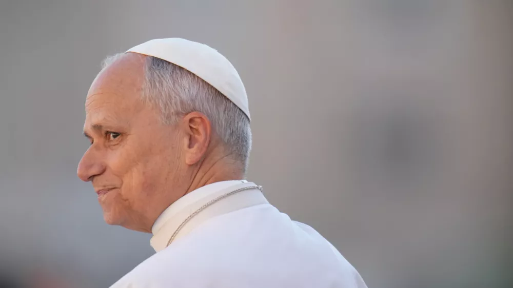 Pope Leo XIV arrives in St. Peter's Square on the occasion of the weekly general audience, at the Vatican, Wednesday, Dec. 10, 2025. (AP Photo/Andrew Medichini)